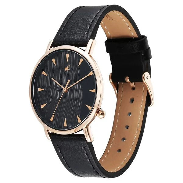 Fastrack Stunners X Quartz Analog Black Dial Watch For Girls - 68044WL01 - KRISHNA WATCH COMPANY