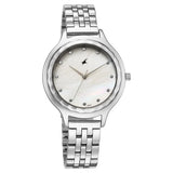 Fastrack Stunners X Quartz Analog Ivory Dial Stainless Steel Strap Watch For Girls 68046sm02 - KRISHNA WATCH COMPANY