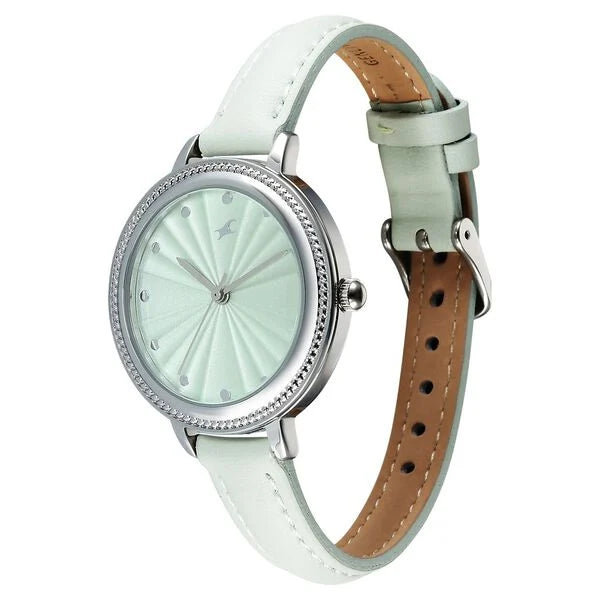 Fastrack Stunners X Quartz Analog Green Dial Watch For Girls - 68048SL01 - KRISHNA WATCH COMPANY
