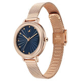Fastrack Stunners Quartz Analog Blue Dial Watch For Girls - 68048WM03