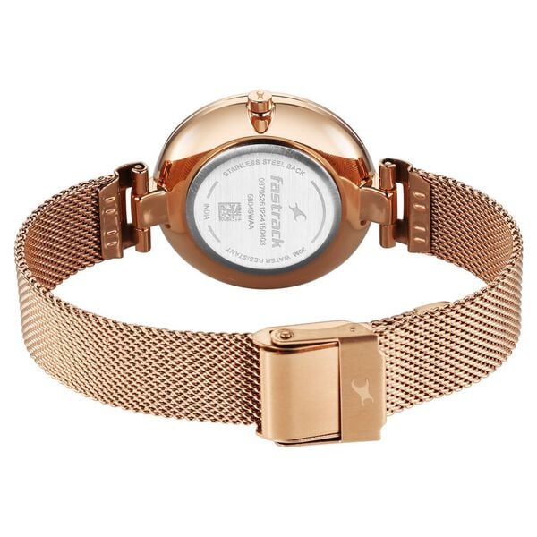 Fastrack Stunners X Quartz Analog Pink Mother Of Pearl Dial Watch For Girls - 68049WM01 - KRISHNA WATCH COMPANY