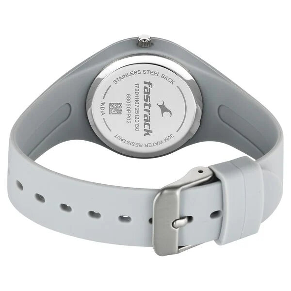 Fastrack Tweens Quartz Analog Silicone Strap Watch - 68050PP02W - KRISHNA WATCH COMPANY