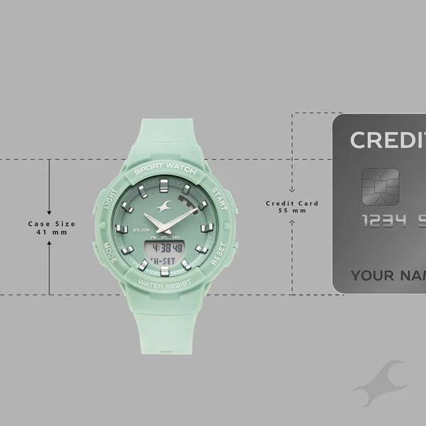Fastrack Street Style Quartz Analog Watch For Girls - 68054PP03W - KRISHNA WATCH COMPANY