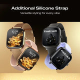 Fastrack Noir Rizz Women Smartwatch with 1.72" inch HD Display, Silicone Strap 68061wm01k