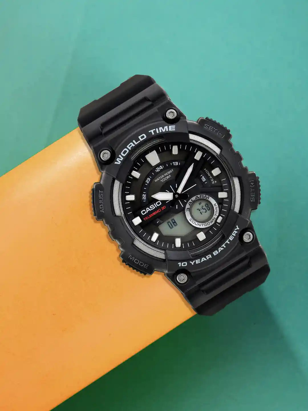 Casio Black Analog-Digital - Men's Watch CASIO YOUTH AEQ-110W-1AVDF (AD207) - KRISHNA WATCH COMPANY