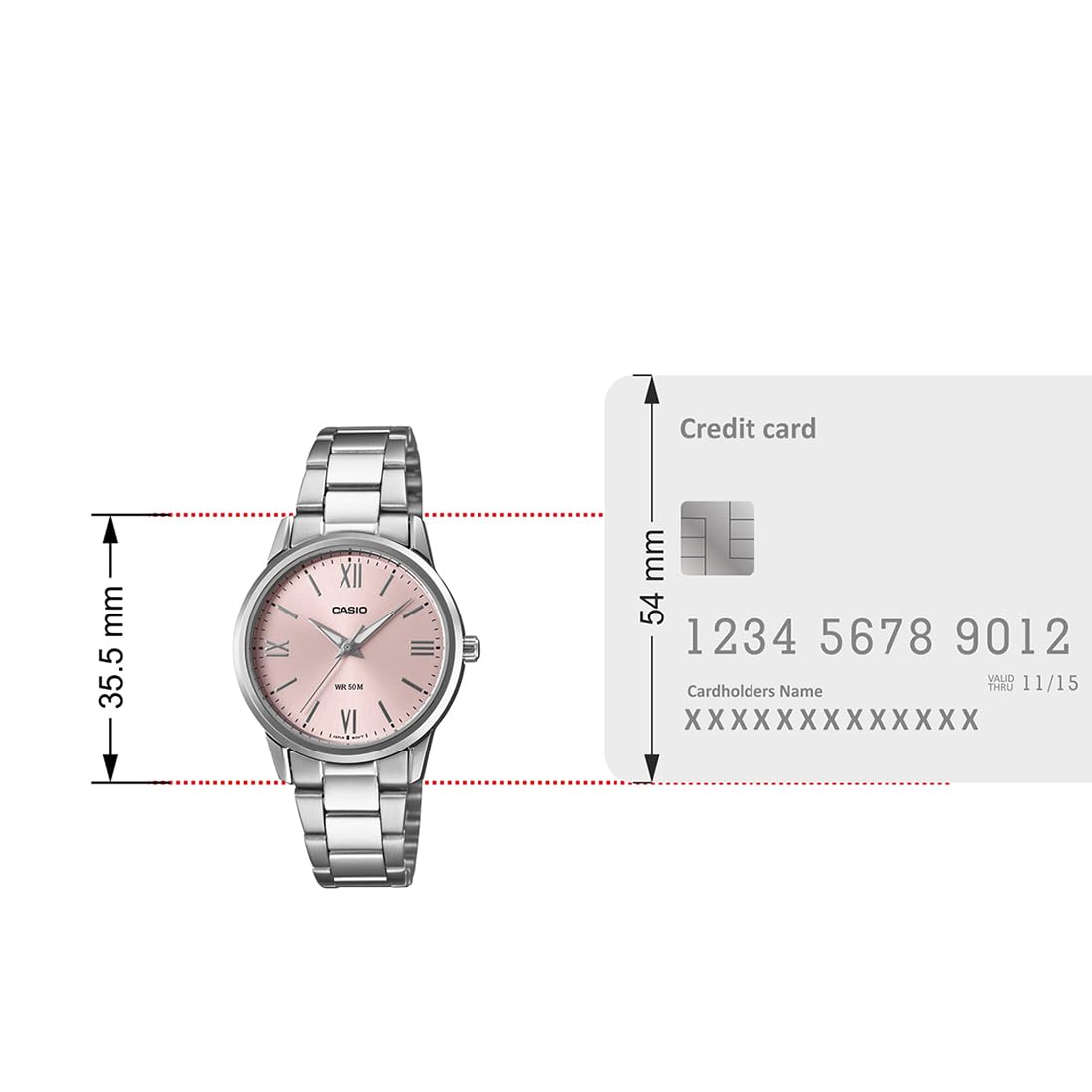 Casio Enticer Ladies LTP-1303DD-4AVDF - A2477 - KRISHNA WATCH COMPANY
