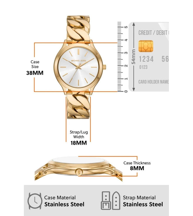 MICHAEL KORS Runway Analog Watch for Women - MK7472 - KRISHNA WATCH COMPANY