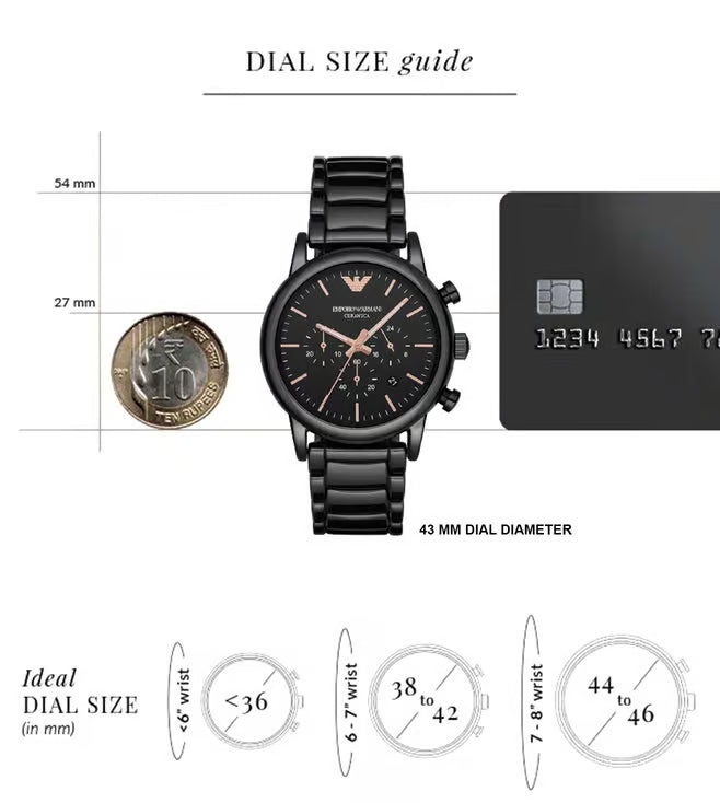 Emporio Armani Luigi Chronograph Watch for Men - AR1509 - KRISHNA WATCH COMPANY