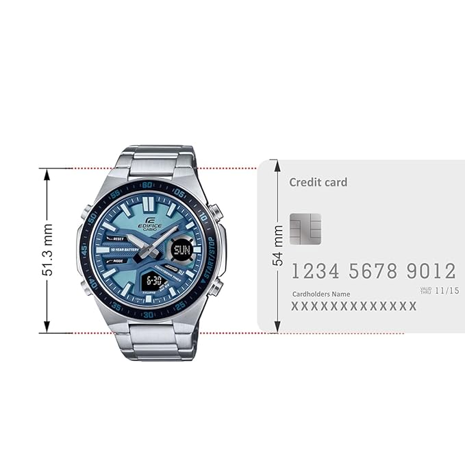 Classic Men's Watch EDIFICE EVF-C110D-2BDF - ED599 - KRISHNA WATCH COMPANY