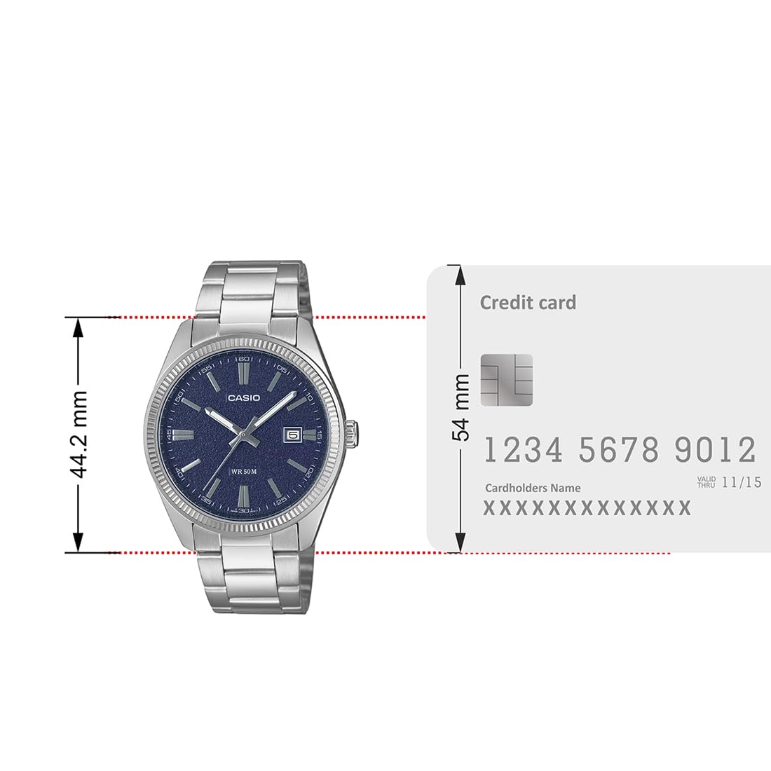 Casio Enticer Men MTP-1302DA-2A1VDF - A2485 - KRISHNA WATCH COMPANY