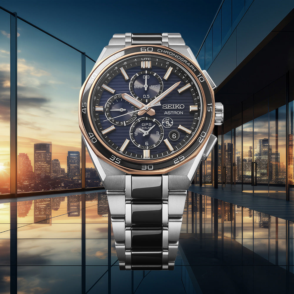 Seiko Astron GPS Solar Dual-Time Chronograph Limited Edition - SSH180J1 - KRISHNA WATCH COMPANY