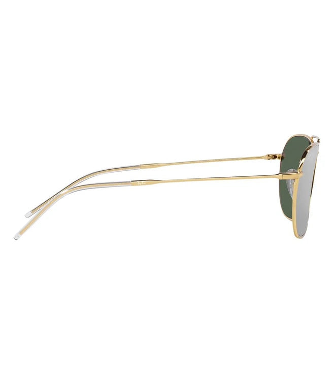 RAY-BAN Reverse Collection Arista Gold Frame Green Lens Square Sunglasses 0RBR0102S001 VR58 / 0RB0102S001/VR58