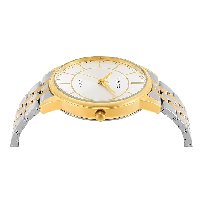 TIMEX Classics Silver Round Dial Analog Mens Watch - TWTG12103 - KRISHNA WATCH COMPANY