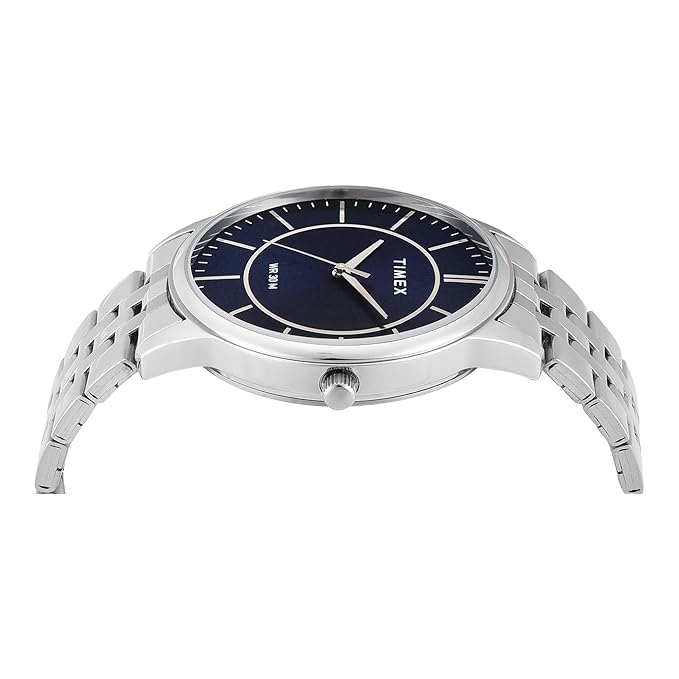 TIMEX Blue Round Dial Analog Mens Watch - TWTG12102 - KRISHNA WATCH COMPANY