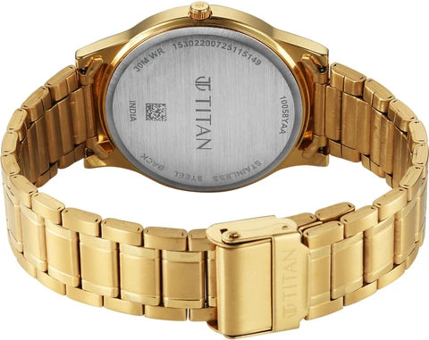 Titan Karishma Festive 3.0 Analog Watch For Men - 10060YM01 - KRISHNA WATCH COMPANY