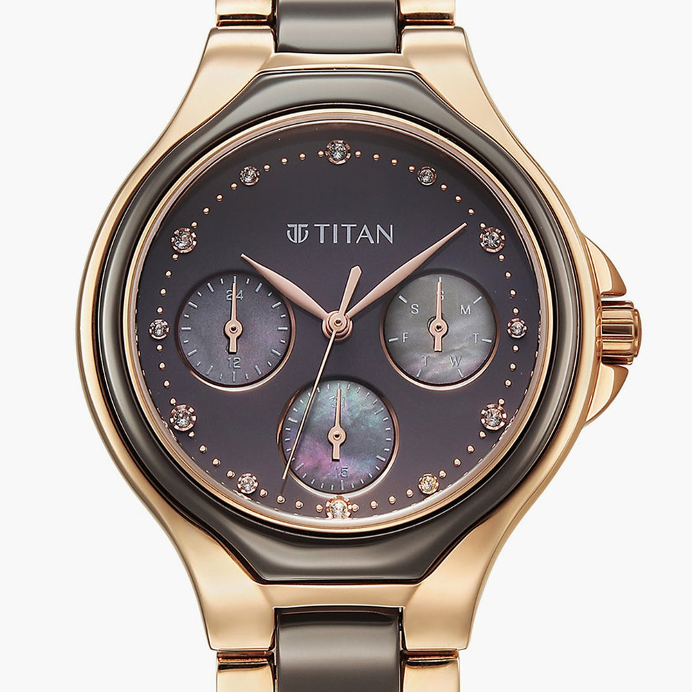 Titan Glamour Watch For Women - 95325KD02 - KRISHNA WATCH COMPANY