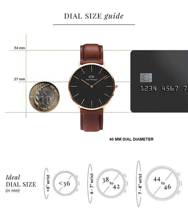 DANIEL WELLINGTON Classic St Mawes Watch for Men DW00100124 - KRISHNA WATCH COMPANY