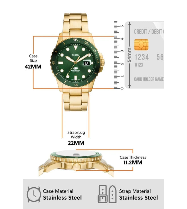 FOSSIL Dive Analog Watch for Men - FS6030 - KRISHNA WATCH COMPANY