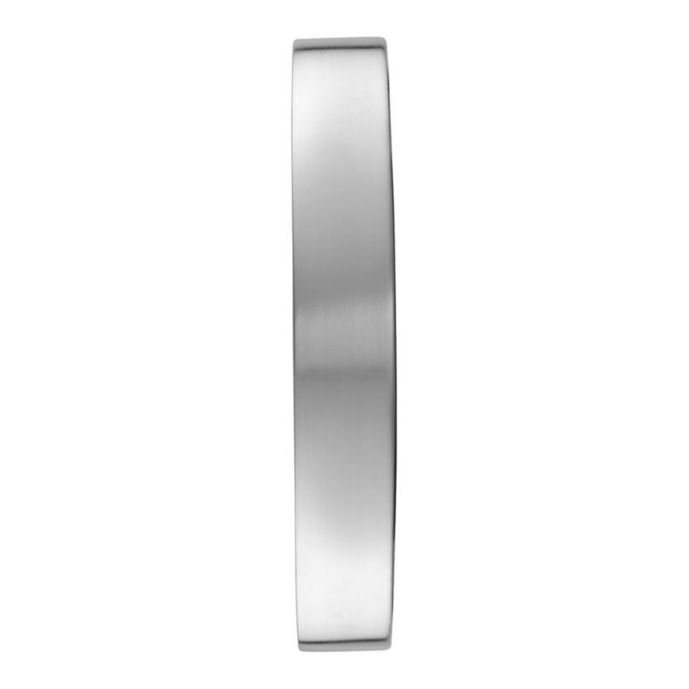 Titan Metallic Silver Wall Clock with Brushed Case - 30 cm x 30 cm (Medium) - NCW0006MA01A - KRISHNA WATCH COMPANY