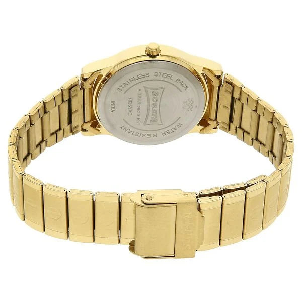 Sonata Quartz Analog Watch for Men - 7023YM01 - KRISHNA WATCH COMPANY