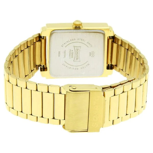 Sonata Quartz Analog with Day and Date Champagne Dial Metal Strap Watch for Men ns7053ym05 / 7053ym05 - KRISHNA WATCH COMPANY