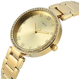 Timex Gold Dial with Roman Numbers Women's Watch - TWEL18715