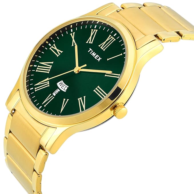 Timex Full Roman Green Dial Astrological Watch - TW000R469 - KRISHNA WATCH COMPANY
