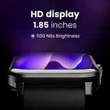 GOBOULT Dive+ with 1.85" HD Display, Bluetooth Calling Smartwatch, 500 Nits Brightness, 7 Days Battery Life, 150+ Watch Faces, 100+ Sport Modes, IP68 Waterproof Smart Watch (Jet Black)