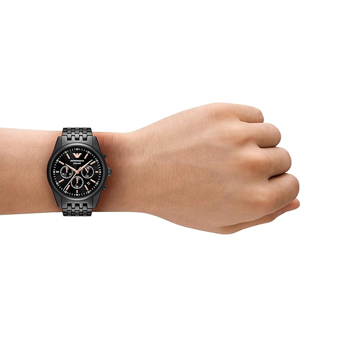 Emporio Armani Analog Black Dial Men's Watch - AR70015 - KRISHNA WATCH COMPANY