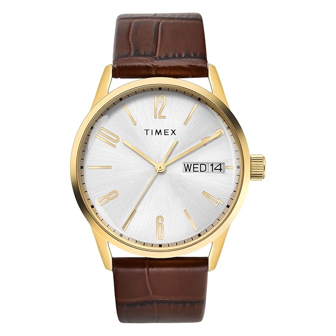Timex Men Silver Dial Analog Watch - TWEG25508 - KRISHNA WATCH COMPANY