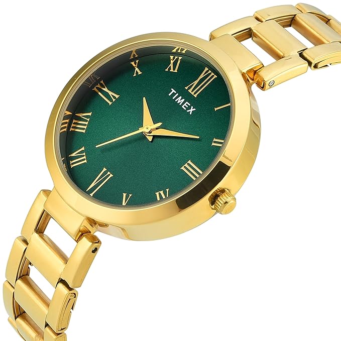 Timex Green Dial with Roman Numbers Women's Astrological Watch - TW000X273 - KRISHNA WATCH COMPANY