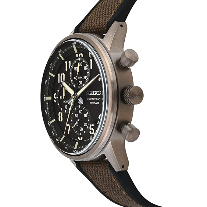 Seiko Analog Black Dial Men's Watch-SSB371P1 - KRISHNA WATCH COMPANY