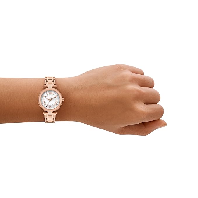 Michael Kors Laney Pink Quartz Stainless Steel Watch - MK4893 - KRISHNA WATCH COMPANY