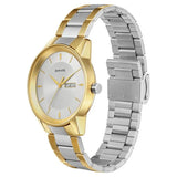 Sonata Quartz Analog with Day and Date Silver Dial Stainless Steel Strap Watch for Men - NT7133BM03