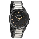 Sonata Quartz Analog Black Dial Metal Strap Watch for Men 7133km03