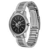 Sonata Quartz Multifunction Black Dial Stainless Steel Strap Watch for Men nr7133sm01