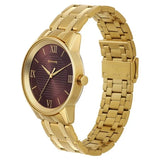 Sonata Quartz Analog Brown Dial Stainless Steel Strap Watch for Men 7133ym03