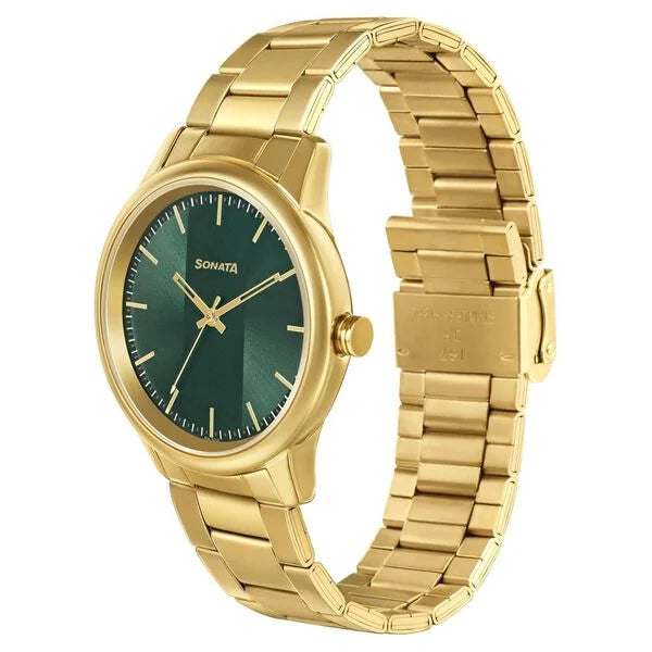 Sonata Quartz Analog Stainless Steel Strap Watch for Men 7134ym04 - KRISHNA WATCH COMPANY