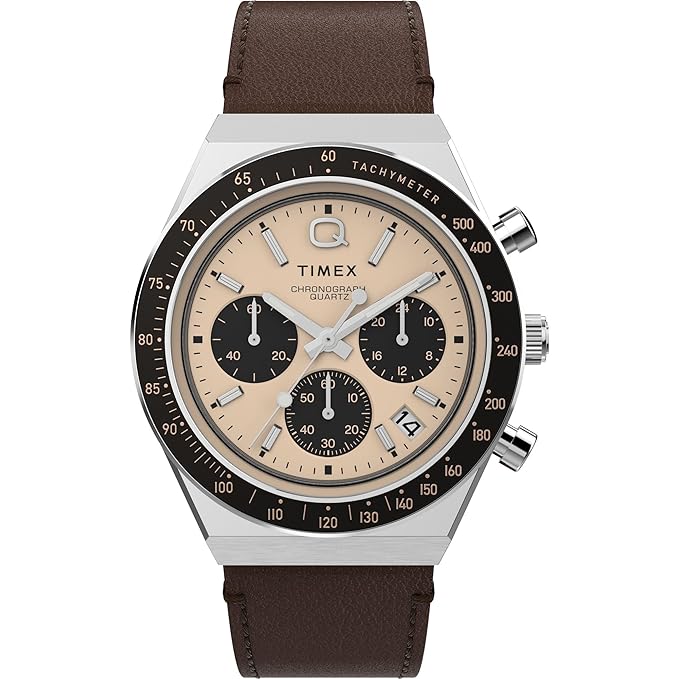 TIMEX Q Diver Inspired Rose Gold Round Dial Analog Men Watch - TWEG26409 - KRISHNA WATCH COMPANY
