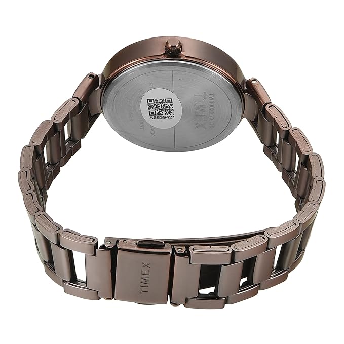 Timex Women Brown Round Dial Analog Watch - TW000X272 - KRISHNA WATCH COMPANY