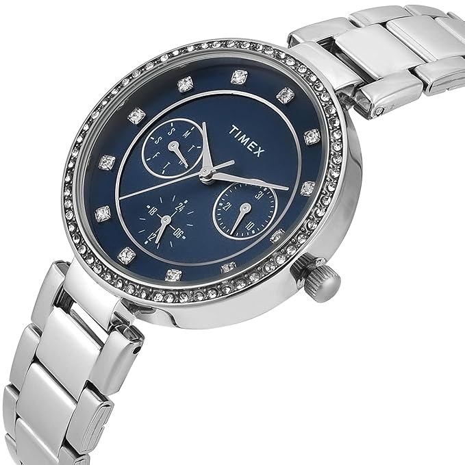 Timex Blue Dial Women's Watch - TWEL18729 - KRISHNA WATCH COMPANY