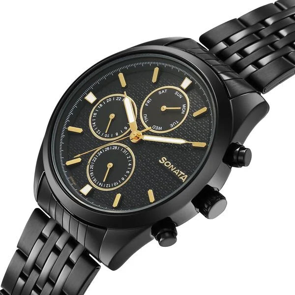 Sonata Magna Quartz Multifunction Watch For Men 7155nm01
