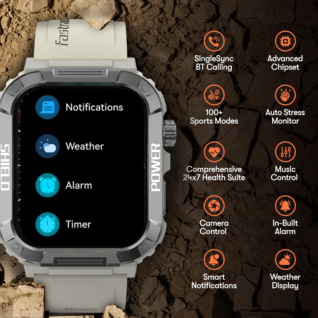 Fastrack Limitless Valor Smart Watch - 38109PP05 - KRISHNA WATCH COMPANY
