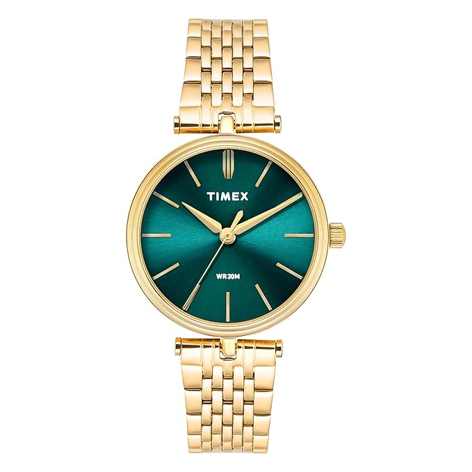 Timex Women Emerald Green Dial Analog Watch - TWTL14002 - KRISHNA WATCH COMPANY