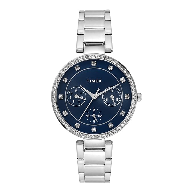 Timex Blue Dial Women's Watch - TWEL18729 - KRISHNA WATCH COMPANY