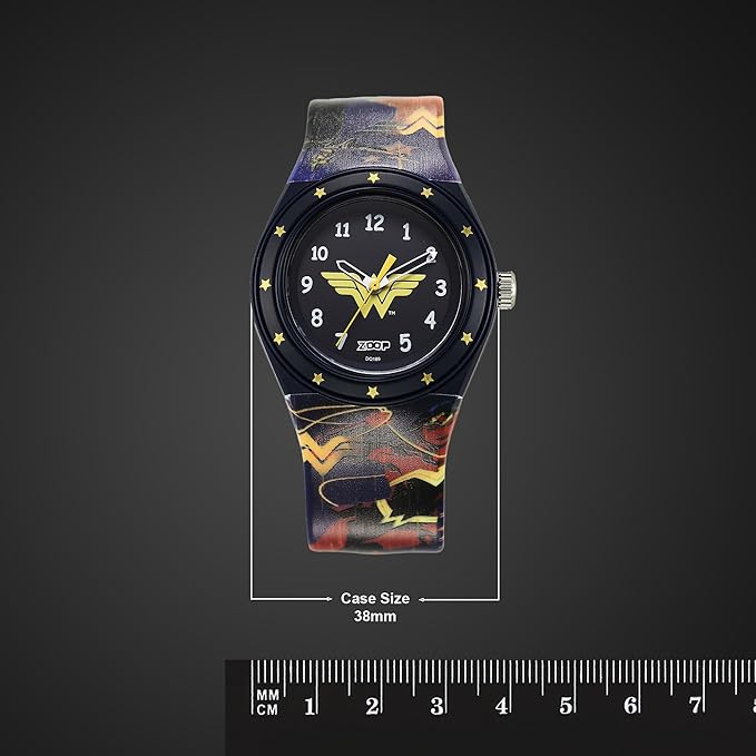 Zoop Justice League Wonder Woman Analog Watch for Girls Kids - C4048PP57 - KRISHNA WATCH COMPANY