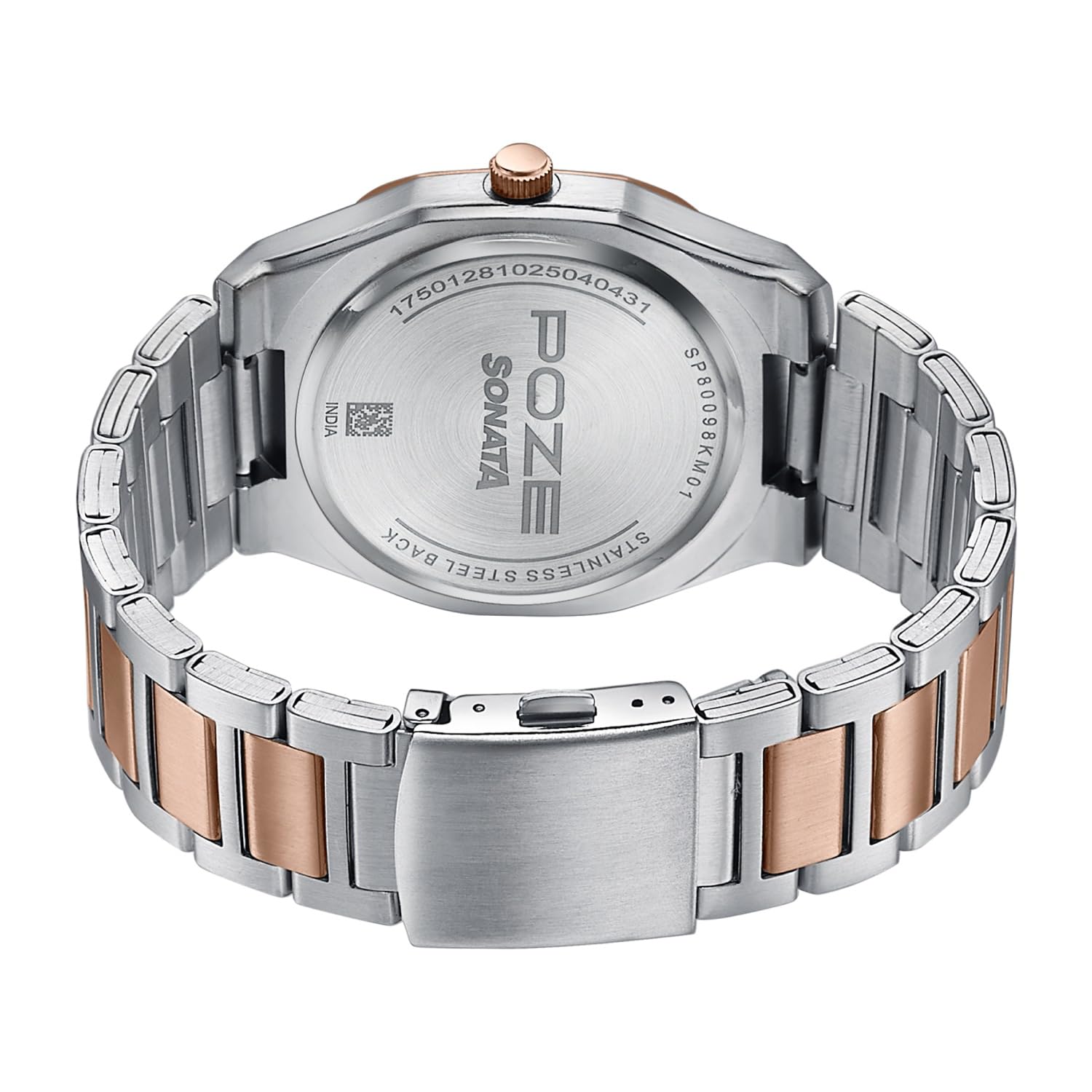Poze By Sonata Quartz Analog Watch For Men - 70098KM01 - KRISHNA WATCH COMPANY