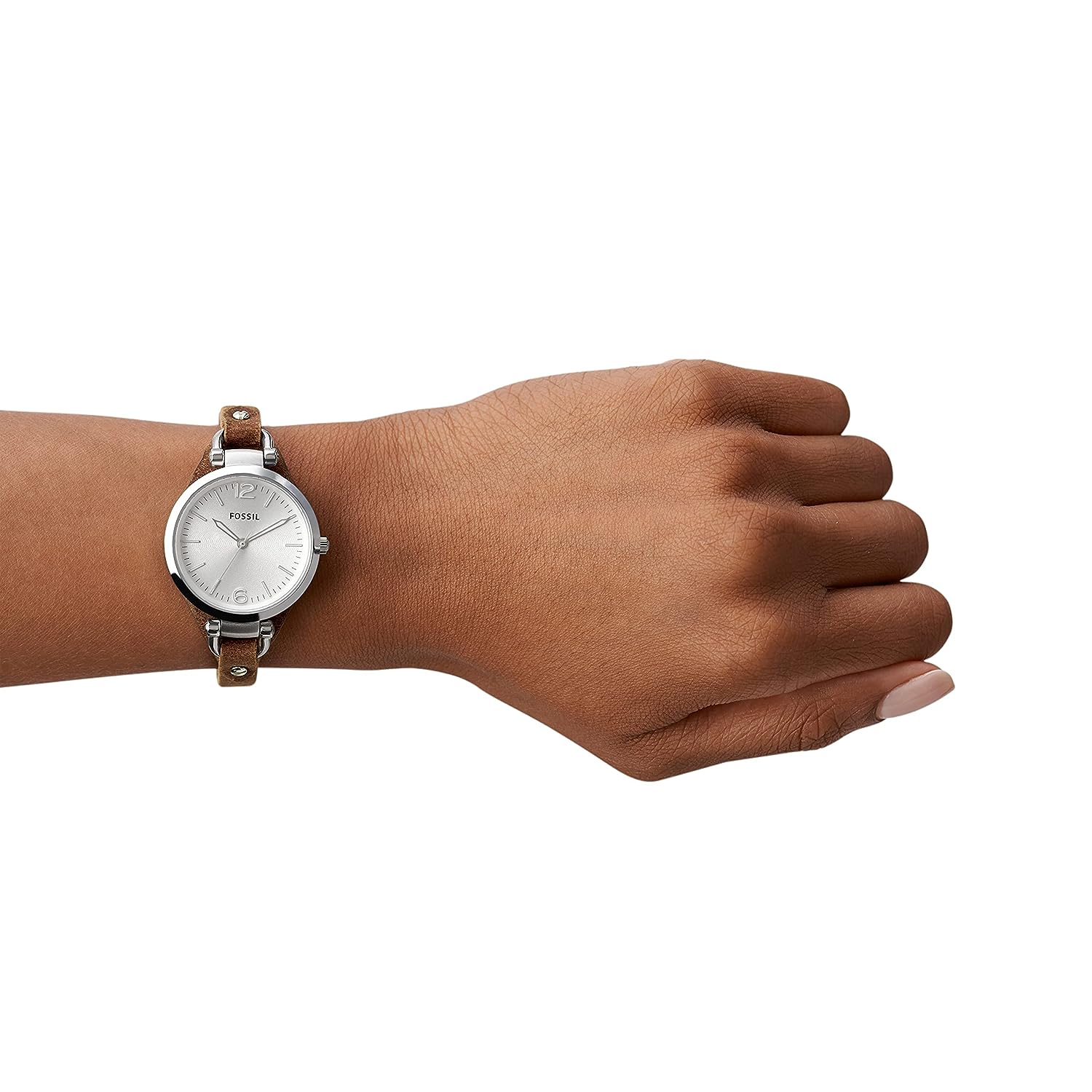 Georgia Brown Leather Watch ES3060 - KRISHNA WATCH COMPANY