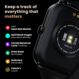 GOBOULT Dive+ with 1.85" HD Display, Bluetooth Calling Smartwatch, 500 Nits Brightness, 7 Days Battery Life, 150+ Watch Faces, 100+ Sport Modes, IP68 Waterproof Smart Watch (Jet Black)