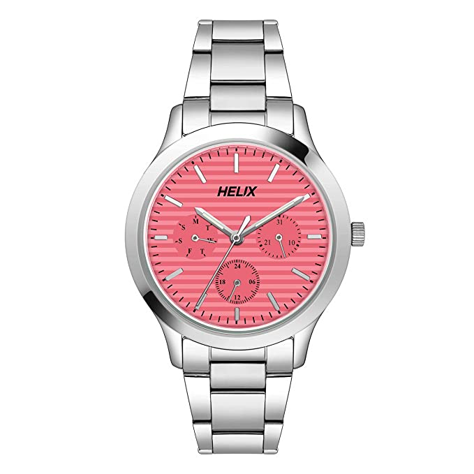 helix Analog Orange Dial Women's Watch - TW053HL01 - KRISHNA WATCH COMPANY